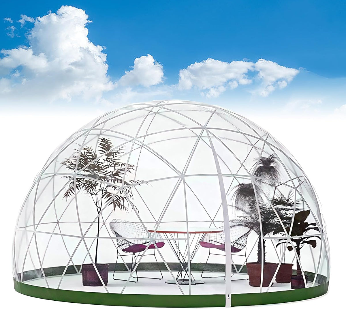 Garden Kuppelzelte, 3.6 m, Transparent, Dome, TPU Cover
