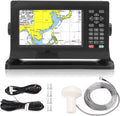 Keenso Seenavigation, 8 Zoll, ABS, Weiß, Fischfinder Kartenplotter, hohe Genauigkeit GPS BDS wasserdicht Keyed Assist