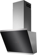 AEG Dunstabzugshaube, 760 m, 67 dB, 60 cm, Schwarz/Edelstahl, Serie 7000 mit SilenceTech, kopffreie Wandhaube mit Glas