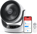 SwitchBot Tischventilatoren, 24 dB, Schwarz/Weiß, USB Tischventilator, leistungsstarker leiser Batterie-Umluftventilator