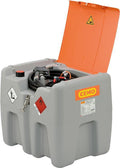 CEMO Pumpenzubehör, 210 l, Grau/Orange, Mobile Dieseltankanlage Typ DT-Mobil Easy mit Elektropumpe