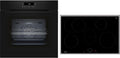 NEFF Kochfeld, 60 x 60 cm, 80 cm, Schwarz, BTX48PIB0, Einbau-Herd-Set bestehend aus B2CCJ7AK3 Herd, Pyrolyse und EasyClean Selbstreinigung