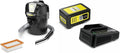 Karcher Kaminofen, 230 W, 18 V, 14 l, 5 Ah, Schwarz/Gelb, Kärcher Akku-Asche- und Trockensauger AD 2 für Kam