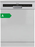 KKT KOLBE Geschirrspüler, 60 cm, Silber, Spülmaschine Edelstahl Freistehend, Unterbaufähig, Besteckschublade, LED-Beleuchtung