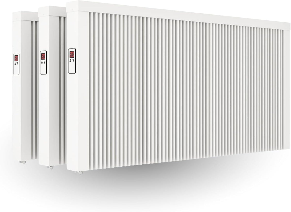 eVARMO Elektroheizkörper, Schwarz, 3x „areo direct' 2600 Watt im SET elektrische