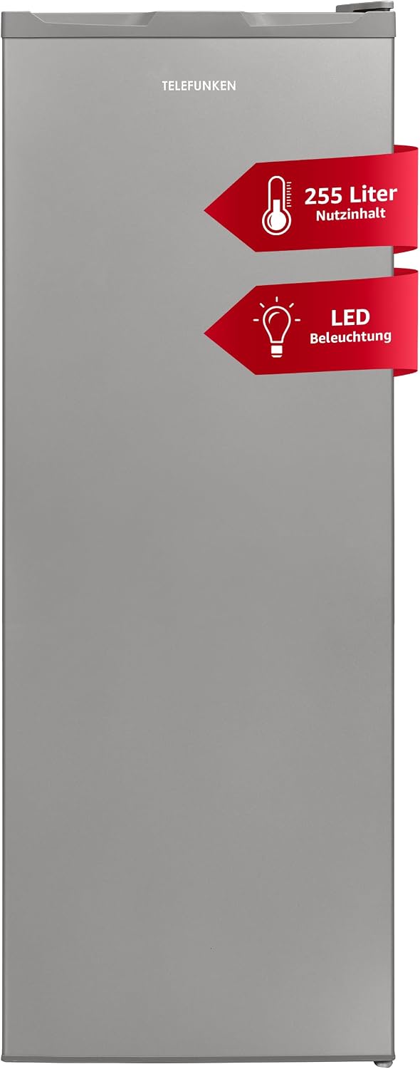 TELEFUNKEN Kühlschrank, 255 Liter, Weiß, KTFK265ES2 ohne Gefrierfach groß