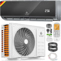 KESSER Klimaanlage, 2.600 W, Schwarz/Weiß, Set Split, WiFi/App Funktion Klimagerät, Kühlen A++/Heizen A+ -9000 BTU/h sehr leise