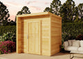Alpholz Gerätehaus, 202 x 168 cm, 19 mm, Holz, Gartenhaus Bratek aus Massiv-, mit Wandstärke, Garten haus inklusive Montagematerial