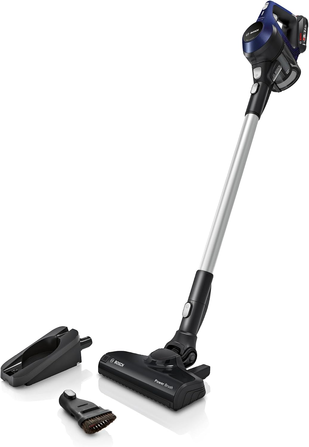 Bosch Staubsauger, blau, Akku- Unlimited 6 BBS611PCK, kabelloser Hand, beutellos, leicht, Hygiene-Filter, 10 Jahre Motorgarantie