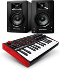 Akai Professional Monitor, Grau, MPK Mini MK3 & M-Audio BX3, 25-Tasten USB MIDI Keyboard Controller, Drum Pads und 3