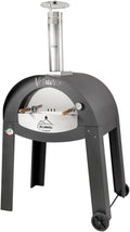 Univers Du Pro Pizzaofen, Braun, Bellanapoli, Holzofen Vesuvio, fessioneller für den Außenbereich, Direktes Kochen für 4 Pizzas
