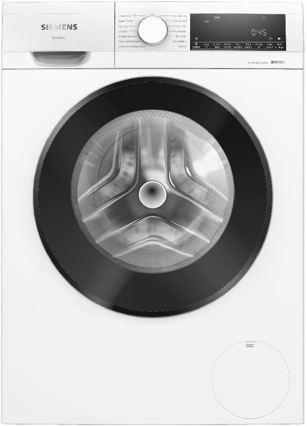 Siemens Waschmaschine, 10 kg, Weiß, iQ500 1400 UpM smartFinish WG54G2Z41