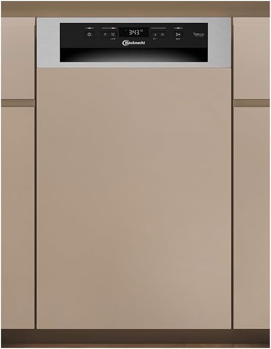 Bauknecht Geschirrspüler, 45 cm, Silber, BK6PC11BS7A0 Vollintegrierbarer /