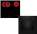 NEFF Kochfeld, 60 x 60 cm, Schwarz, BX36B0, Einbau-Herd-Set, Bestehend aus B1CCC0AK3 Herd, CircoTherm für gleichmäßige Hitze