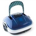 POWERHAUS24 Poolroboter, 330 mm, 3,6 kg, 50m, Blau/Weiß, Kabelloser CF 45 CL, Akkubetrieb für bis zu ², 50-minütiger Reinigungsmodus