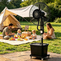 WKZBQVTHJGS Ventilator, 42 L, Weiß, Luftkühler Wasserkühler mit Sprühnebel Fernbedienung 7, 5h Timer 3 Stufen Schlafmodus