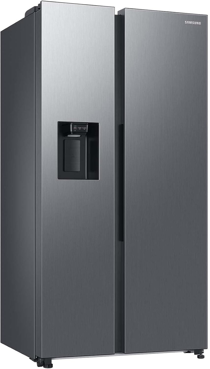 Samsung Side-by-Side-Kühlschrank, 178 cm, 634 l, 225 l, Silber, mit Gefrierfach, Gesamtvolumen, Gefrierteil, AI Energy Mode