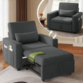 Sofa YITAHOME, 192×88 cm, Grau, Schlafsessel 3-in-1, 5-Stufig Schlaf, Ausziehbar