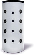 SUNEX Pufferspeicher, 3 bar, 500 L, Weiß/Schwarz, für Heizung und Warmwasser, ohne Wärmetauscher, bis 95°C, mit Wärmedämmung