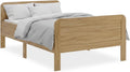 Homestyle4u Bett, Natur, Komfort Senioren 120x200 Holz, Senioren Komforthöhe mit erhöhtem Einstieg extra hoch