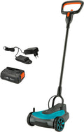 Gardena Rasenmäher, 50 m, 18 V, Schwarz/Blau/Orange, Akku- HandyMower 22/ P4A Ready-to-Use Set: Kompakt, Leichtgewicht