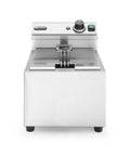 HENDI Heißluftfritteuse, 3500 W, 345 mm, 230 V, 8 L, Silber, Fritteuse Mastercook, Tischfriteuse, Sicherhetsthermostat