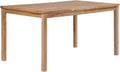 ShGaxin Esstisch, 150x90x77 cm, Hellbraun, Gartentisch, Balkonmöbel, Wetterfest, Garten Tisch, Balkontisch, Terrassentisch