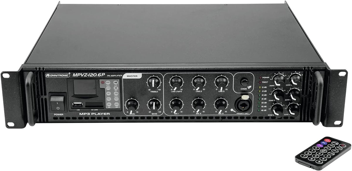 OMNITRONIC Audiogerät, Blau, MPVZ-120.6P Mischverstärker