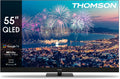 Thomson Fernseher, 65 Zoll, 164 cm, Schwarz, Smart TV, QLED Zentral Füsse Google Smart TV, Wi-Fi, Dolby Audio