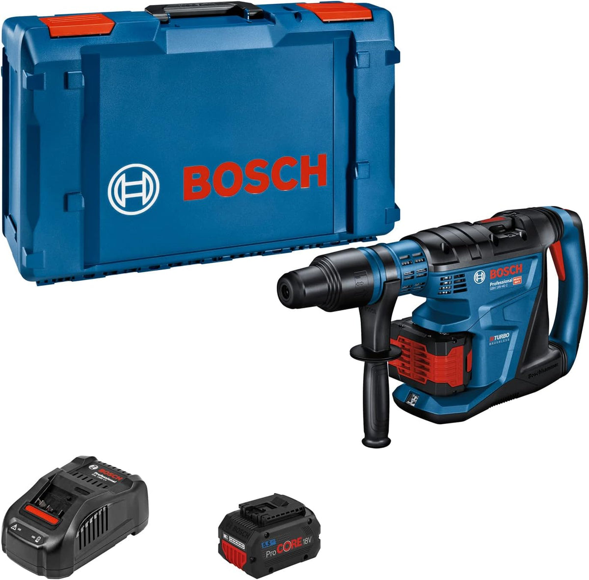 COMBI-KIT 3 18 V TOOLS: GSR 18 V-110C + GWX 18 V-10 P + GBH 18 V-26F + 1 4.0 AH BATTERY (PROCORE) + 1 8 AH BATTERY (PROCORE) + GAL 18 V-160 (L)