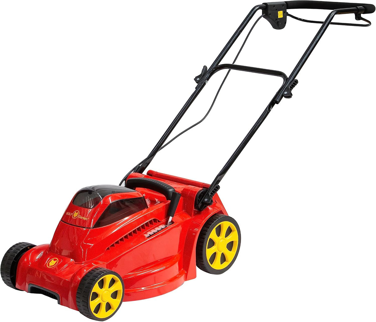 WOLF Garten Rasenmäher, 400 M, 40CM, 650 W, Rot/Schwarz/Gelb, Akku- LYCOS 40/ #, 18AKJJ63650
