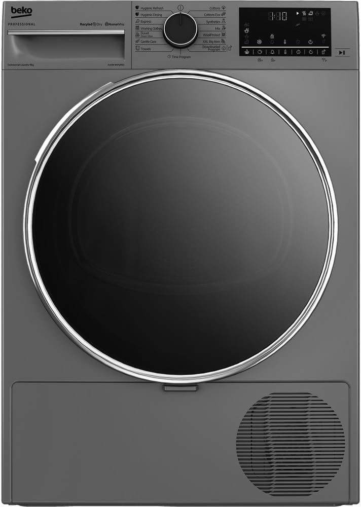 BEKO Professional Wärmepumpentrockner, 84.6x59.8x65 cm, 9 kg, Silber, AWZB 9HPS/PRO