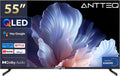 Antteq Fernseher, 55 Zoll, 139 cm, Schwarz, Smart TV, Q55 QLED 4K Smart TV , Google Assistant, HDR10, mit Triple Tuner