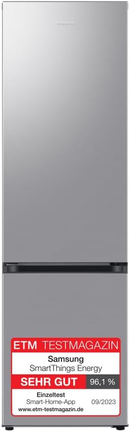 Samsung Kühl-Gefrierkombination, 203 cm, 390 l, 114 l, Silber, Kühl-Gefrier-Kombination, Kühlschrank mit Gefrierfach