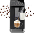 Cecotec Kaffeevollautomat, 2230 W, Schwarz/Silber, mit Milchbehälter Cremmaet Lungo Latte Art