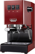 Gaggia Kaffeemaschine, Schwarz/Silber, RI9380/47 Classic Pro Espressomaschine, Kirschrot
