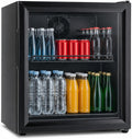 Syntrox Getränkekühlschrank, 43 Liter, 42 dB, Weiß, Germany, Mini-Kühlschrank mit Glastür, leise, Energieklasse A+