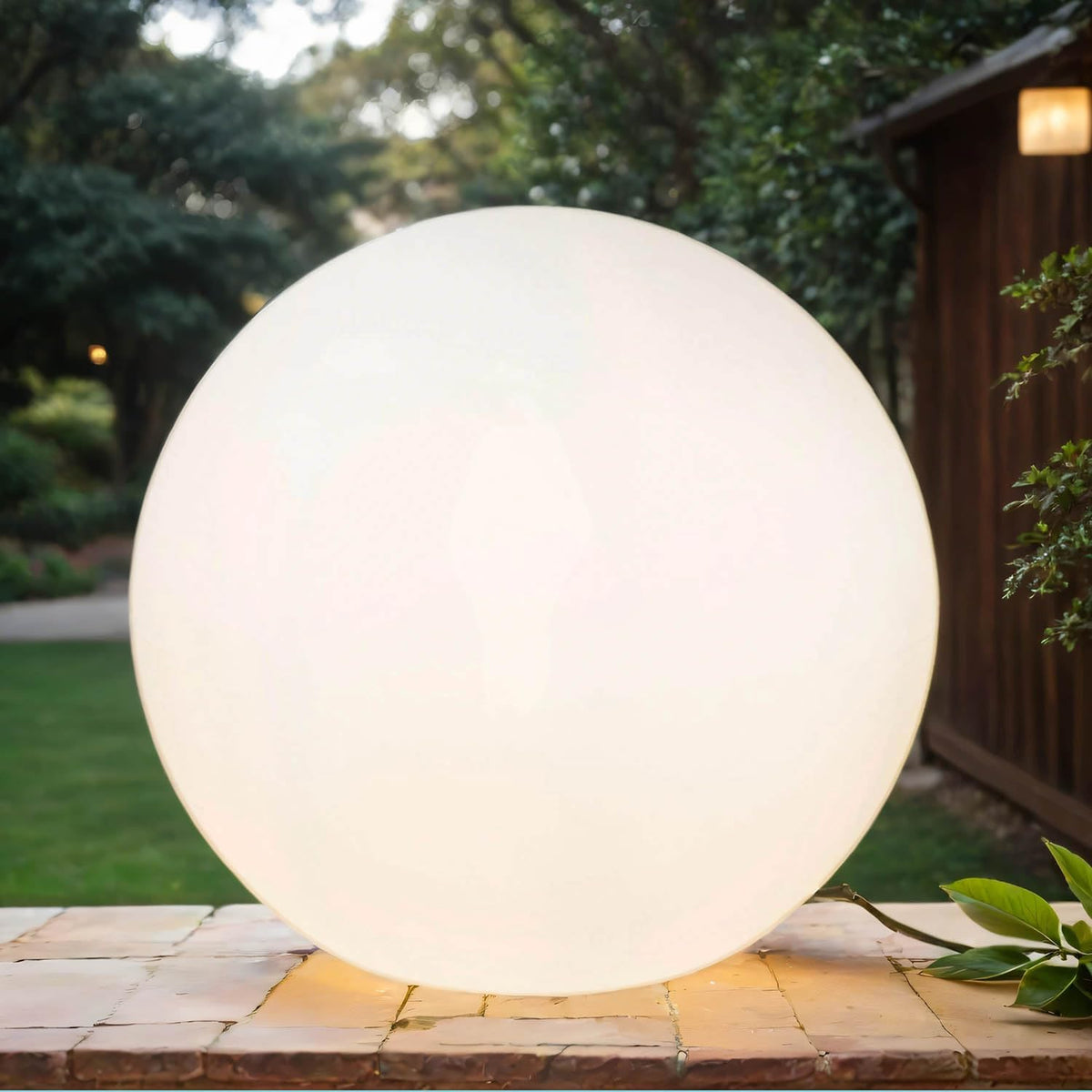 Licht-Erlebnisse Wegeleuchten, 60 cm, Weiß, Außenleuchte mit Stecker Kabel Ø rund IP65 inkl. E27 LED