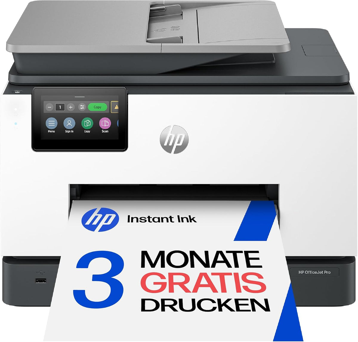 HP Tintenstrahldrucker, Grau, OfficeJet Pro 9132e Multifunktionsdrucker, 3 Monate drucken Instant Ink inklusive