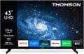 Thomson Fernseher, 43 Zoll, 109 cm, Schwarz, Smart TV, 4K UHD Smart Fire TV, Alexa-Sprachsteuerung, Triple-Tuner (DVB-T/T2/C/S/S2)