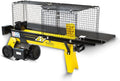 BAMATO Holzspalter, 230 V, Gelb/Schwarz, HO-7E, mit Elektroantrieb, Spaltkraft 7 Tonnen, Automatischer Rückl