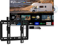SYLVOX Fernseher, 12 V, Schwarz, Smart TV, 22' Wohnmobil mit DVD-Player, Smart TV 1080P Full HD, Google TV, Bluetooth