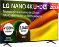 LG Fernseher, 75 Zoll, Schwarz, Smart TV, 75NU850B6LA - Smart TV Nano 4K UHD AI NU85, ohne 94 % Reflexionen, WebOS 26 AI Copilot und Gemini