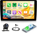 Rimoody Kamera, 9 Zoll, Weiß, 4G+64G Android 15 Autoradio 2 Din Touchscreen Autoradio