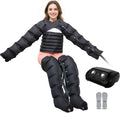 vanenferse Elektrische Massagekissen, Schwarz, Lymphdrainage Gerät Beine Arme Und Bauch Xl, Kompressions-Beinmassagegerät Für Die Durchblutung