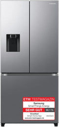 Samsung Kühlschrank, 178 cm, 495 l, Silber, French-Door- mit Gefrierfach, WiFi & SmartThings AI Energy Mode, Twin Cooling+