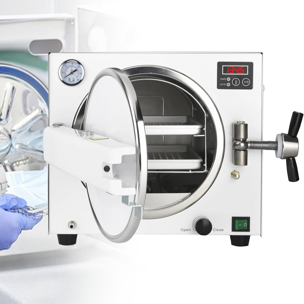 Xjymposium Autoklaven, 560 x 365 x 315 mm, 1100 W, 18l, Edelstahl 304, Silber