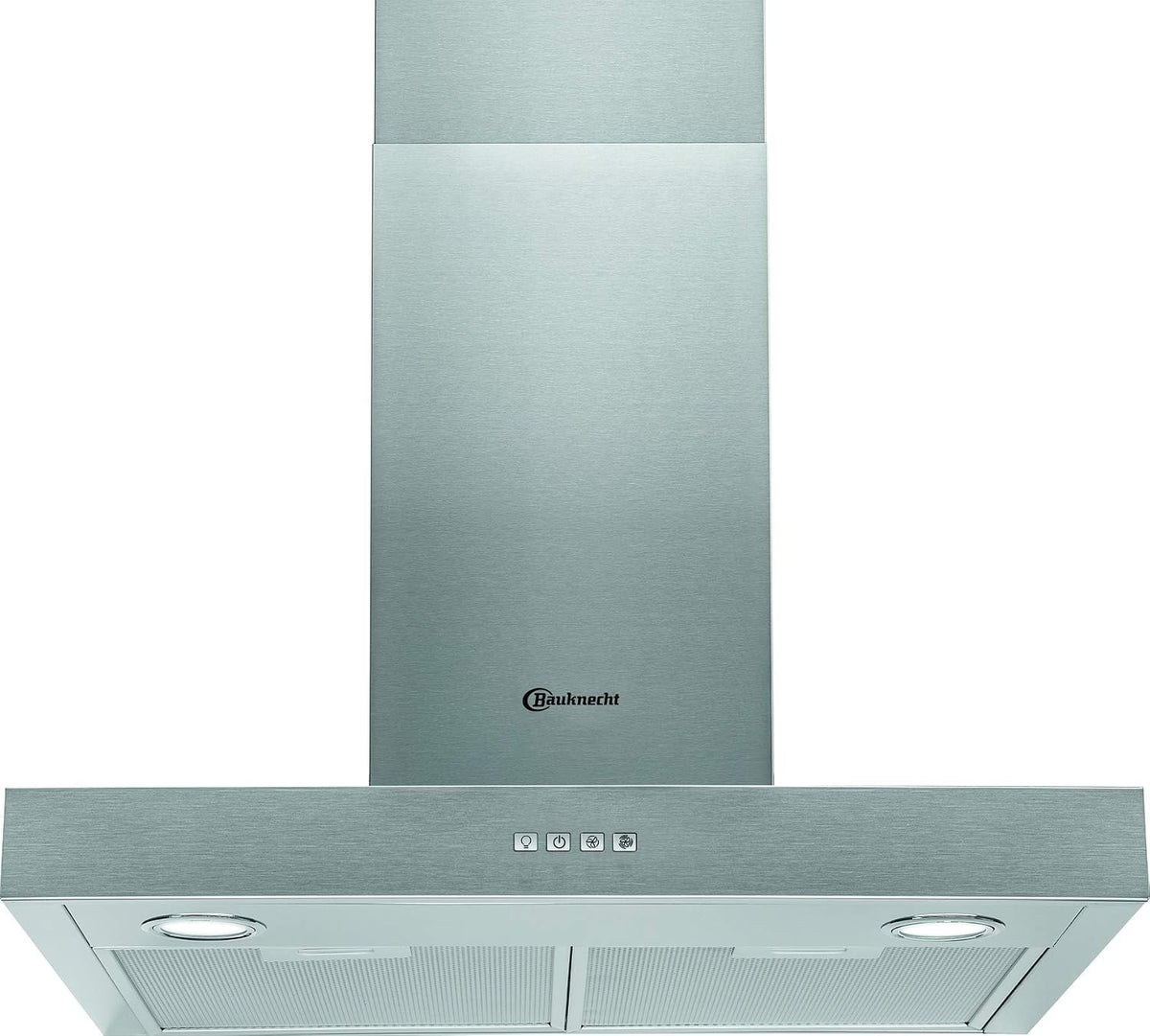 Bauknecht Dunstabzugshaube, 60 cm, Silber, DBHBS 64 LM X Wandesse / / Für Abluft- und Umluftbetrieb