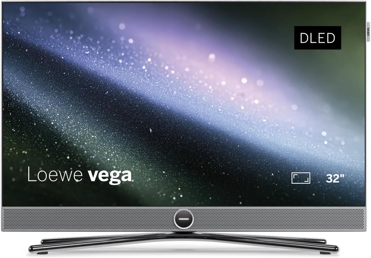 LOEWE Fernseher, 32 Zoll, Schwarz, Smart TV, Vega 32, 4K Smart TV