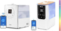 Levoit Luftbefeuchter für ein Zimmer, 6 L, Schwarz, Smart Top-Fill Warmer/Kalter Nebel mit Alexa & Smart, Warm-/Kalter Nebel max 550 ml/h